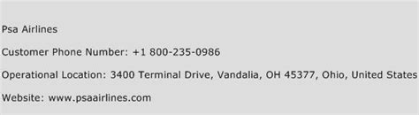 psa telephone number